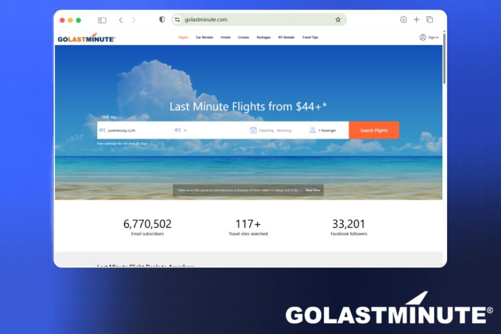 PPC services for GO LAST MINUTE travel platform
