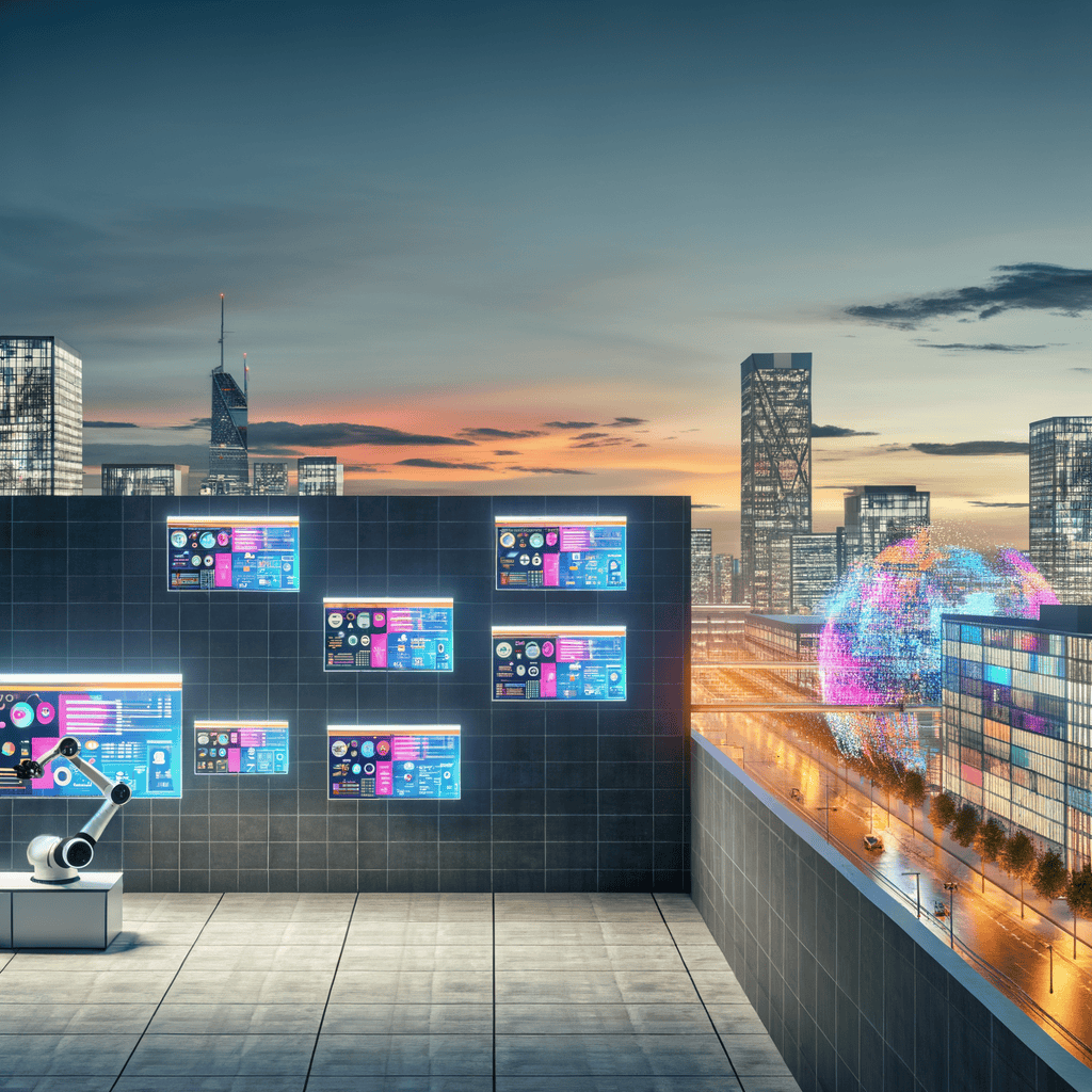Illustration of automation in digital marketing, showcasing efficiency and growth