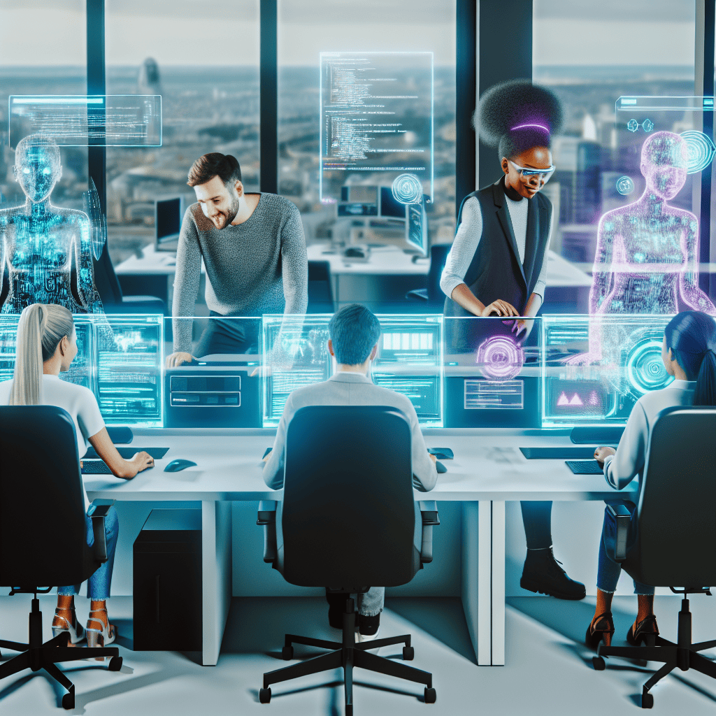 Digital marketing professionals in Luxembourg using AI and web development tools.